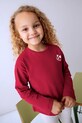 Mayoral longsleeve bawełniany dziecięcy 4005.6C.Mini.9BYA czerwony