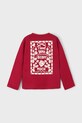 Dziewczynka Mayoral longsleeve bawełniany dziecięcy 4005.6C.Mini.9BYA czerwony