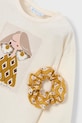 Fete Mayoral longsleeve din bumbac 4006.6E.Mini.9BYA galben