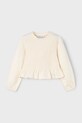 Mayoral longsleeve din bumbac pentru copii uni bej 4007.6E.Mini.9BYA
