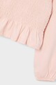 Fete Mayoral longsleeve din bumbac pentru copii 4007.6E.Mini.9BYA roz