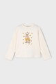 Mayoral longsleeve bawełniany 4009.6J.Mini.9BYA beżowy AW25