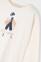 Dziewczynka Mayoral longsleeve bawełniany 4010.6J.Mini.9BYA beżowy