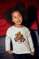 Mayoral longsleeve bawełniany okrągły beżowy 4012.6G.Mini.9BYA