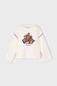 Mayoral longsleeve bawełniany 4012.6G.Mini.9BYA beżowy AW25