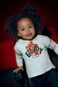 Mayoral longsleeve bawełniany 4012.6G.Mini.9BYA beżowy
