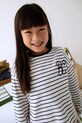 Mayoral longsleeve bawełniany okrągły niebieski 4013.6N.Mini.9BYA