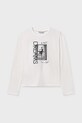 Mayoral longsleeve dziecięcy 7017.8B.Junior.9BYA biały AW25