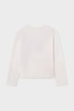 Dziewczynka Mayoral longsleeve dziecięcy 7018.8B.Junior.9BYA biały