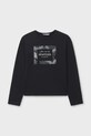 Mayoral longsleeve dziecięcy pozostałe czarny 7018.8B.Junior.9BYA