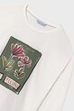 Dziewczynka Mayoral longsleeve bawełniany 7020.8C.Junior.9BYA biały