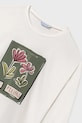 Fete Mayoral longsleeve din bumbac 7020.8C.Junior.9BYA alb