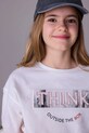 Mayoral longsleeve bawełniany 7021.8E.Junior.9BYA biały