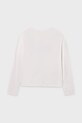 Dziewczynka Mayoral longsleeve bawełniany 7021.8E.Junior.9BYA biały