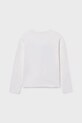Mayoral longsleeve din bumbac pentru copii 7023.8G.Junior.9BYA alb AW25