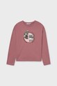 Mayoral longsleeve din bumbac pentru copii 7023.8G.Junior.9BYA roz AW25