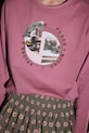 Mayoral longsleeve din bumbac pentru copii 7023.8G.Junior.9BYA roz