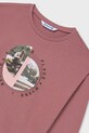 Mayoral longsleeve din bumbac pentru copii roz 7023.8G.Junior.9BYA
