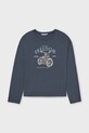 Mayoral longsleeve din bumbac pentru copii 7023.8G.Junior.9BYA albastru AW25