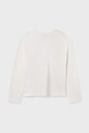 Dziewczynka Mayoral longsleeve bawełniany 7024.8G.Junior.9BYA biały