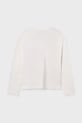 Dziewczynka Mayoral longsleeve bawełniany 7024.8G.Junior.9BYA biały