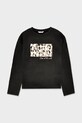 Mayoral longsleeve bawełniany 7024.8G.Junior.9BYA czarny AW25