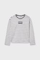Mayoral longsleeve bawełniany dziecięcy wzorzyste szary 7027.8K.Junior.9BYA