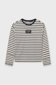 Mayoral longsleeve din bumbac pentru copii 7027.8K.Junior.9BYA negru AW25