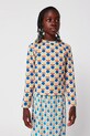 Bobo Choses longsleeve bawełniany dziecięcy Geometric Scacs wzorzyste zielony 225AC023