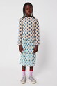 Bobo Choses longsleeve bawełniany dziecięcy Geometric Scacs zielony 225AC023