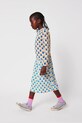 Bobo Choses longsleeve bawełniany dziecięcy Geometric Scacs 225AC023 zielony