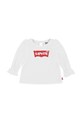 Levi's longsleeve bawełniany niemowlęcy BATWING LS FASHION KNIT TO nadruk biały 1EN569