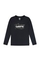 Levi's longsleeve bawełniany dziecięcy LS BATWING FILL nadruk czarny 3EN576