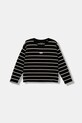 Calvin Klein Jeans longsleeve dziecięcy okrągły czarny IG0IG03034.9BYA