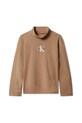 Calvin Klein Jeans longsleeve dziecięcy z bawełną IG0IG03044.9BYA brązowy AW25