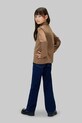 Calvin Klein Jeans longsleeve dziecięcy z bawełną brązowy IG0IG03044.9BYA