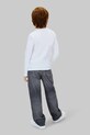 Хлопковый детский лонгслив Calvin Klein Jeans белый IU0IU00717.104.116.9BYA