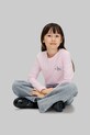 Calvin Klein Jeans longsleeve bawełniany dziecięcy IU0IU00717.104.116.9BYA różowy