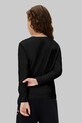Девочка Хлопковый детский лонгслив Calvin Klein Jeans IU0IU00717.128.170.9BYA чёрный