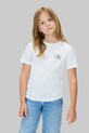 Calvin Klein Jeans t-shirt bawełniany dziecięcy nadruk biały IU0IU00719.128.170.9BYA