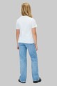Dziewczynka Calvin Klein Jeans t-shirt bawełniany dziecięcy IU0IU00719.128.170.9BYA biały