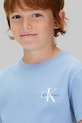 Detské bavlnené tričko Calvin Klein Jeans IU0IU00719.128.170.9BYA modrá