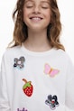 Desigual longsleeve dziecięcy 25WGTK21 biały