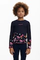 Детска блуза с дълги ръкави Desigual щампа тъмносин 25WGTK22