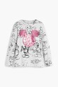 Desigual gyerek pamut hosszú ujjú felső 25WGTK25 fehér AW25
