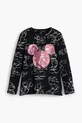 Desigual gyerek pamut hosszú ujjú felső 25WGTK25 fekete AW25