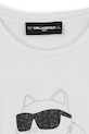 Dziewczynka Karl Lagerfeld longsleeve dziecięcy Z30938.86.108 biały