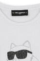 Dziewczynka Karl Lagerfeld longsleeve dziecięcy Z30938.114.150 biały
