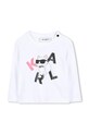 BIMBA Karl Lagerfeld longsleeve in cotone bambino/a Z30962 bianco