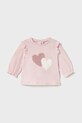 Блуза с дълги ръкави Mayoral Newborn еластичен розов 2055.2N.Newborn.9BYA